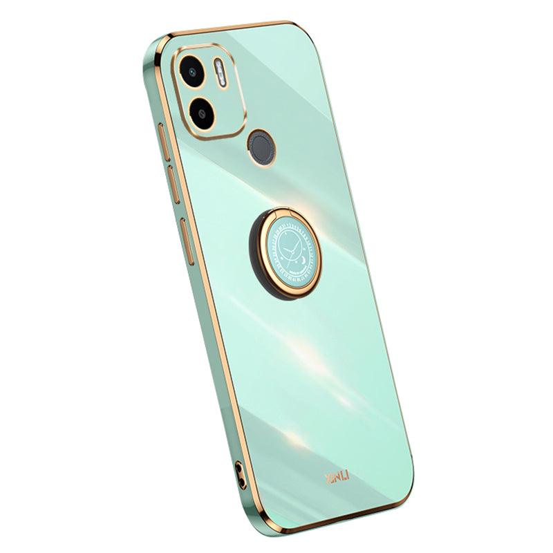 XINLI For Xiaomi Redmi A1 4G A2 4G Poco C50 4G Cell Phone Cover Ring Holder Electroplating Golden Edge Kickstand TPU Phone Case XINLI For Xiaomi Redmi A1 4G A2 4G Poco C50 4G Cell Phone Cover Ring Holder Electroplating Golden Edge Kickstand TPU Phone Case